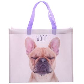 Bolsa de la Compra Reutilizable Perro Bulldog Francés 'Woof' Bolsa de la Compra Reutilizable Perro Bulldog Francés 'Woof'