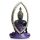 Figura de Buda Tailandés Meditando Dorado y Morado