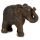 Figura de Elefante Tailandés en Efecto Madera Oscura Pequeña