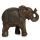 Figura de Elefante Tailandés en Efecto Madera Oscura Pequeña