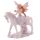 Figura Hada Hada Floral Lila y Brillante con Unicornio