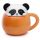 Taza de Cerámica con Tapa Oso Panda Animales Adorables Adoramals
