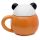 Taza de Cerámica con Tapa Oso Panda Animales Adorables Adoramals
