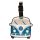 Etiqueta de Equipaje de PVC Caravana Volkswagen VW T1 Camper Azul