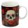 Taza de Porcelana Calavera y Rosas