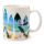 Taza de Porcelana Caravana VW Volkswagen T1 Camper la Llamda de las Olas