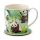 Taza de Porcelana y Posavasos Oso Panda Reino Animal