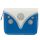 Cartera con Cremallera Caravana Volkswagen VW T1 Camper Azul Pequeña