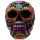 Figura Calavera Calavera Día de los Muertos Floral y Metálica