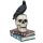 Figura Calavera Cuervos sobre Calaveras y Libros