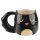 Taza de Cerámica 3D con Forma Gato Feline Fine