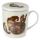 Taza con Tapa para Infusiones de Porcelana Navidad Kim Haskins Elfo y Gato