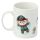 Taza de Porcelana Navidad Amigos Festivos