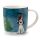 Taza de Porcelana Navidad Robin y Perro Navideño Jan Pashley 