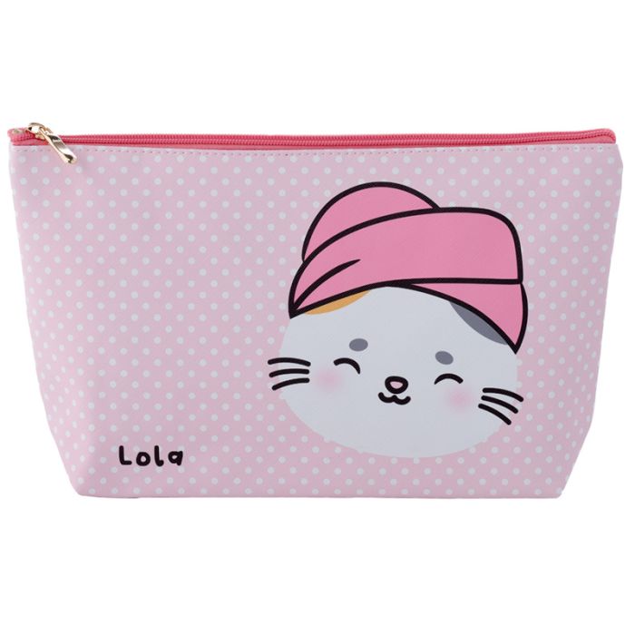 Neceser de PVC La Gata Lola Animales Adorables Adoramals Grande