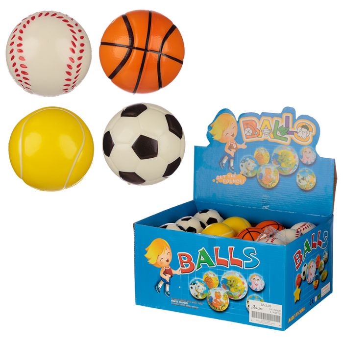 Pelota de Juguete Estrujable Bola Blandita Deportes 6.5cm