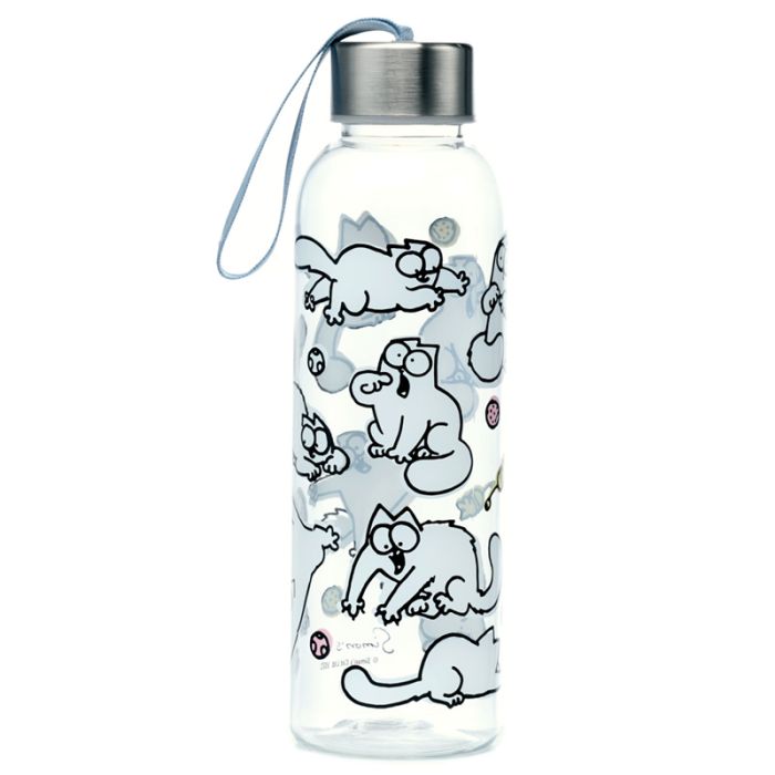 Botella de Agua Inastillable con Tapa Metálica Gato Simon's Cat 2021