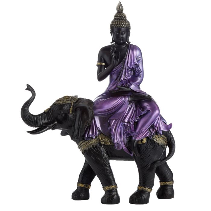 Figura de Buda Tailandés Sobre Elegante Grande