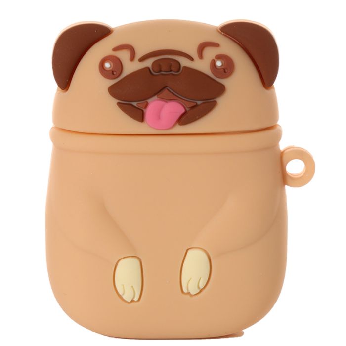 Funda de Silicona de Auriculares Inalámbricos Perro Pug Carlino