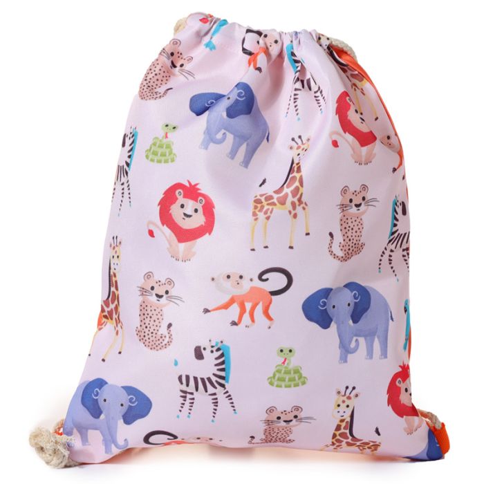 Mochila Saco con Cuerdas Animales del Zoo Zooniverso