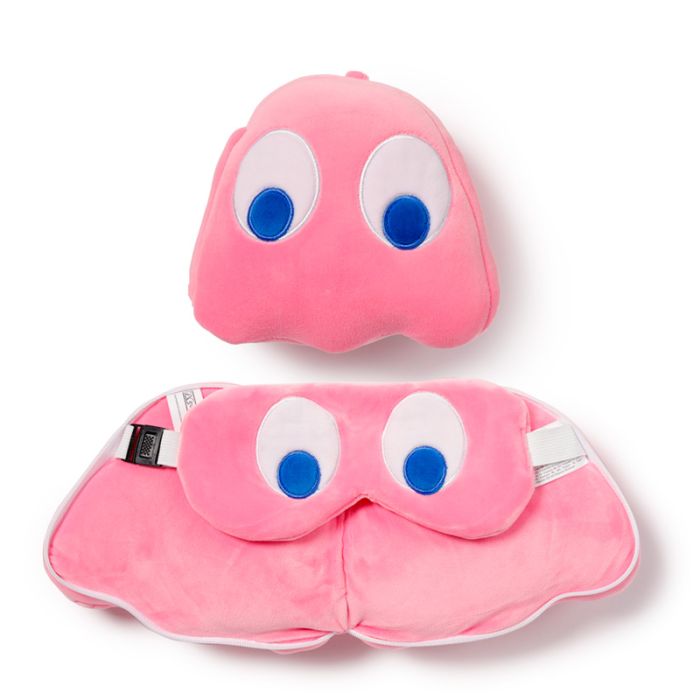 Almohada de Viaje con Antifaz Relaxeazzz Fantasma Rosa