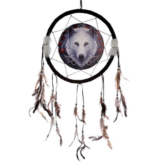 Atrapasueños Lobo Guardián del Otoño Lisa Parker 33cm