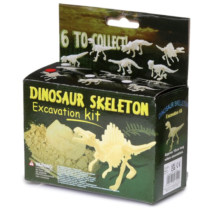 Kit de Excavación Juguete Esqueleto de Dinosaurio Pequeño