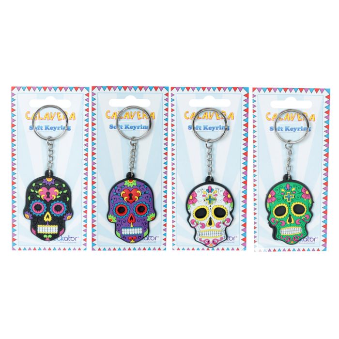Llavero de PVC Calavera Mexicana