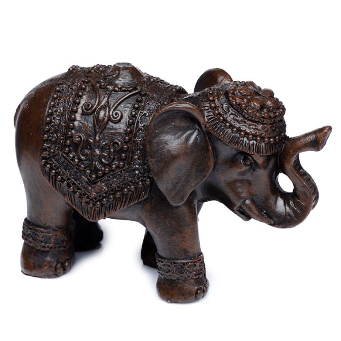 Figura de Elefante Paz Oriental Elefante Efecto Madera