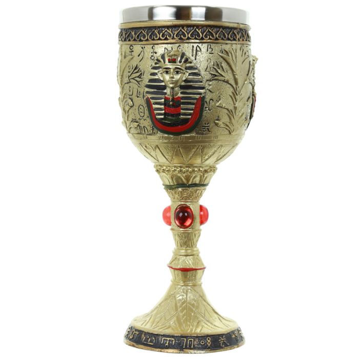 Copa Decorativa Egipto Dorado Egipcio