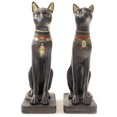 Figura Egipto Gato Negro Egipcio