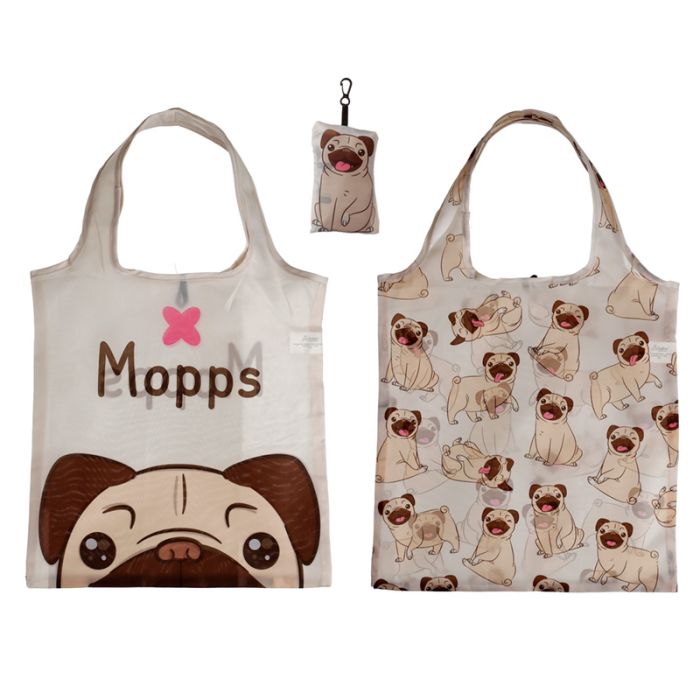 Bolsa Plegable Perro Pug Carlino