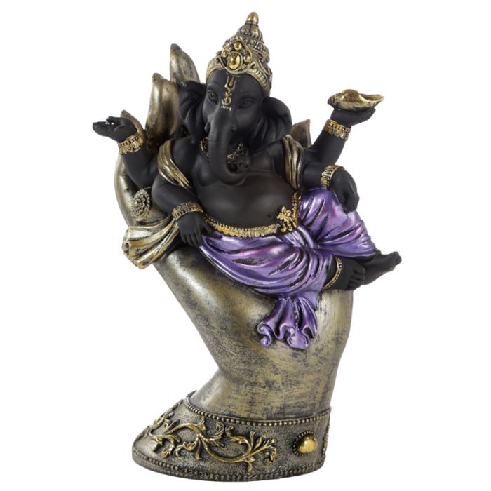 Figura Ganesh Ganesh Tumbado sobre Mano