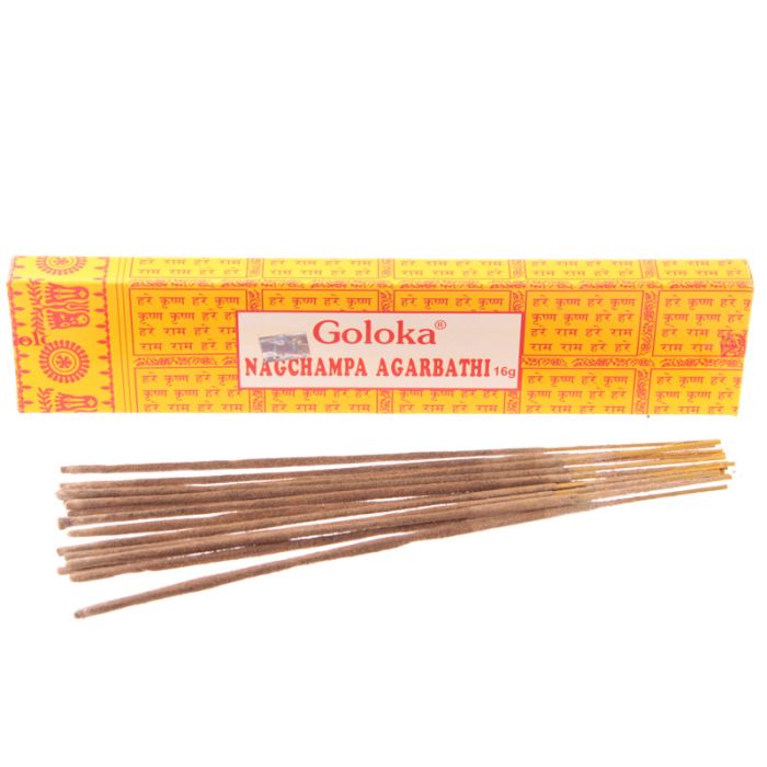 Varillas de Incienso Nag Champa Goloka Agarbathi 16gr