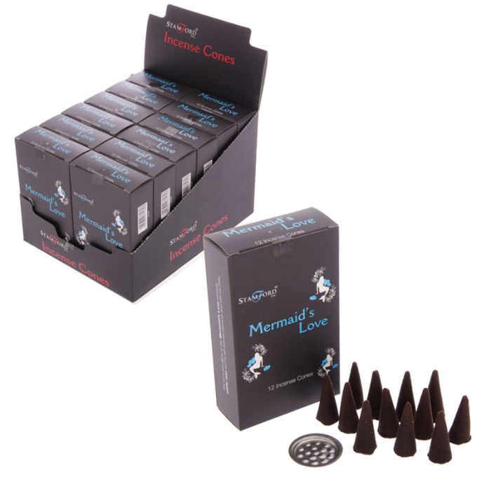 37185 Conos de Incienso Stamford Negro Amor de Sirena