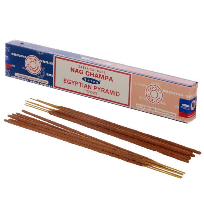 01314 Varillas de incienso Satya Nag Champa & Eqyptian Pyramid
