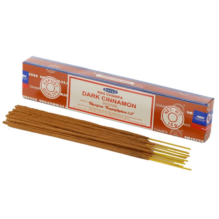 01349 Varillas de Incienso Satya Nag Champa Dark Cinnamon