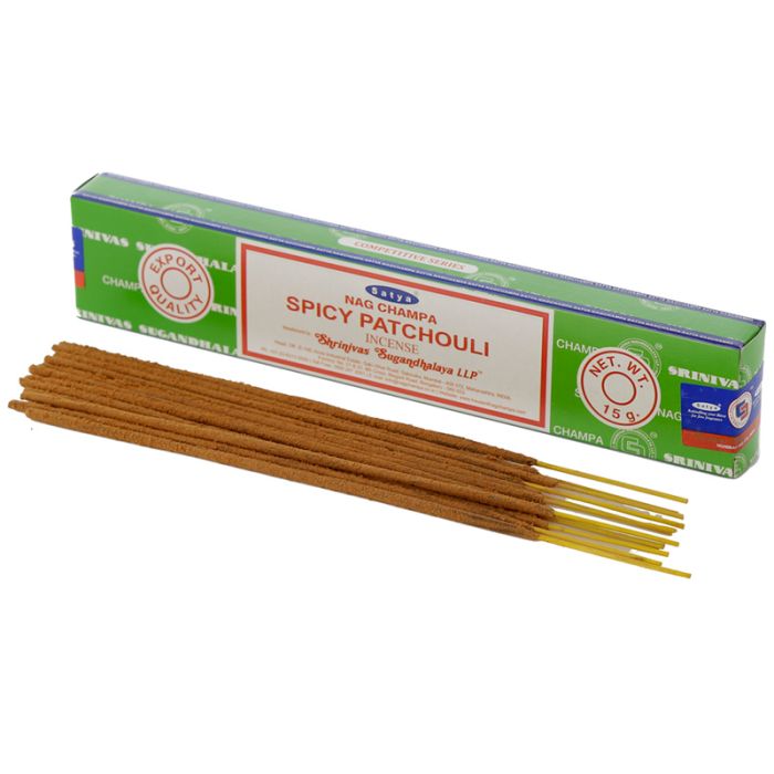 01364 Varillas de Incienso Satya Nag Champa Spicy Patchouli