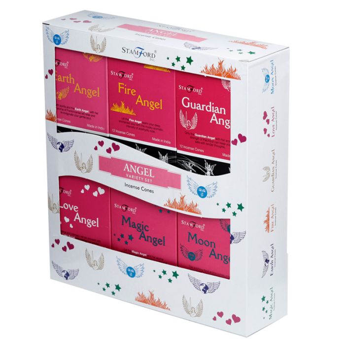37358 Set de 12 Packs Conos de Incienso Variados Stamford Incienso Ángel