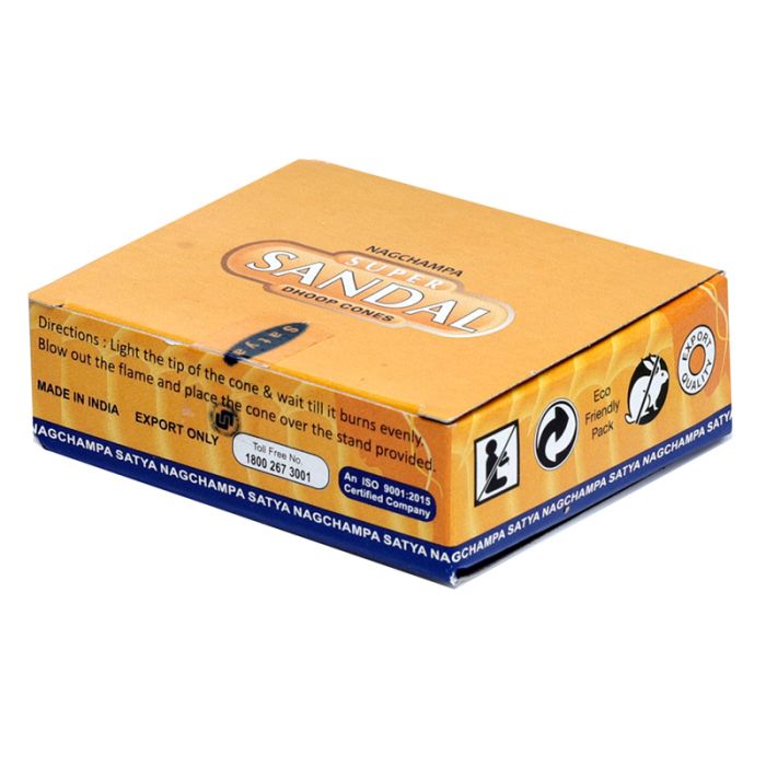01433 Conos de Incienso Satya Nag Champa Dhoop Sándalo Sandalwood