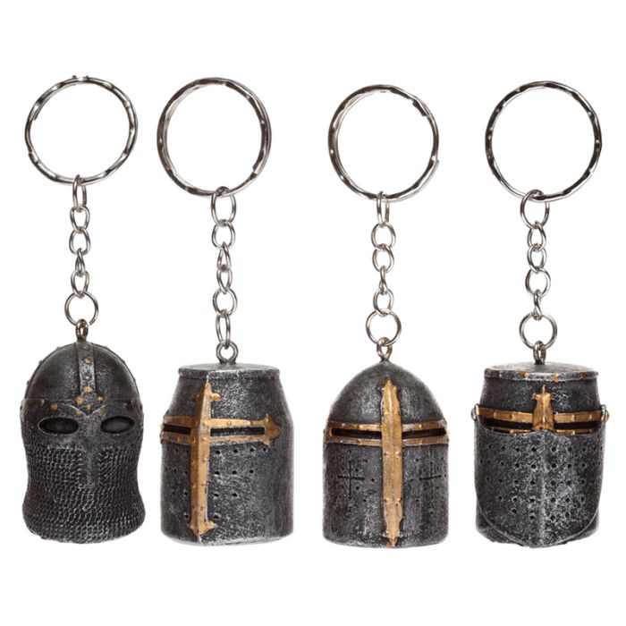 Llavero 3D con Forma Casco Caballero Medieval