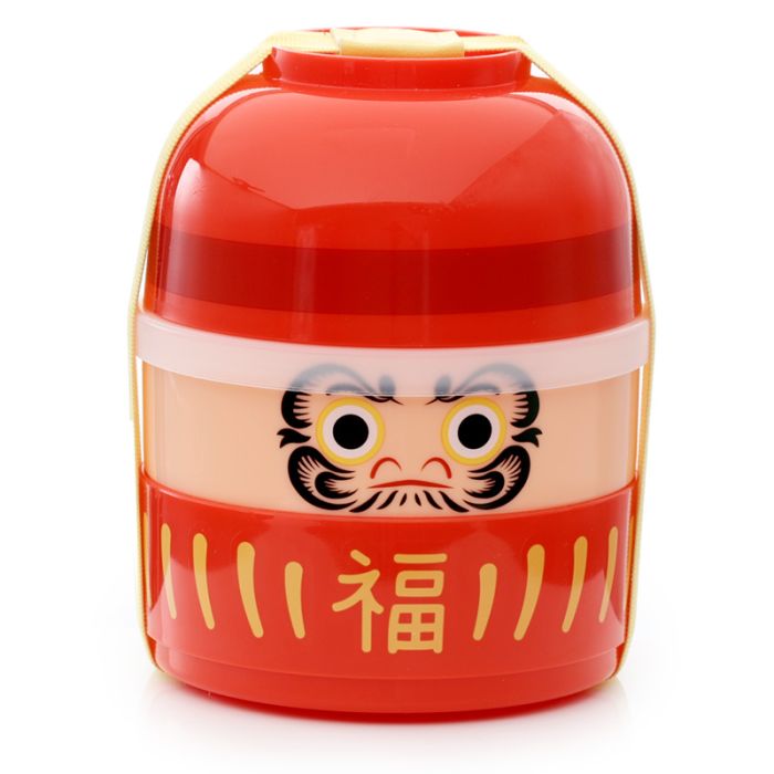 Fiambrera Táper Bento con Compartimentos Muñeco Daruma Japonés