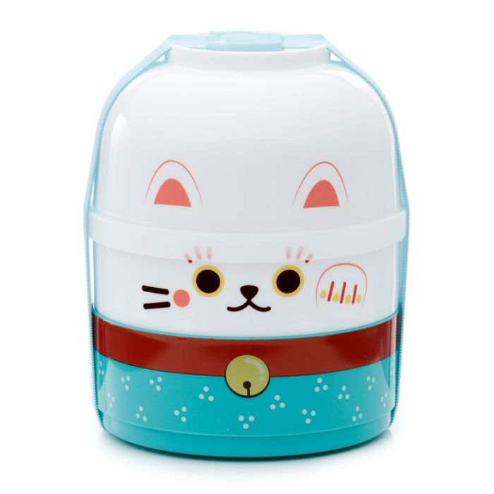 Fiambrera Táper Bento con Compartimentos Gato Maneki Neko