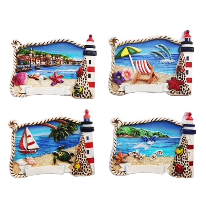 Imán Souvenir Costero Impresión 3D Fato de la Playa