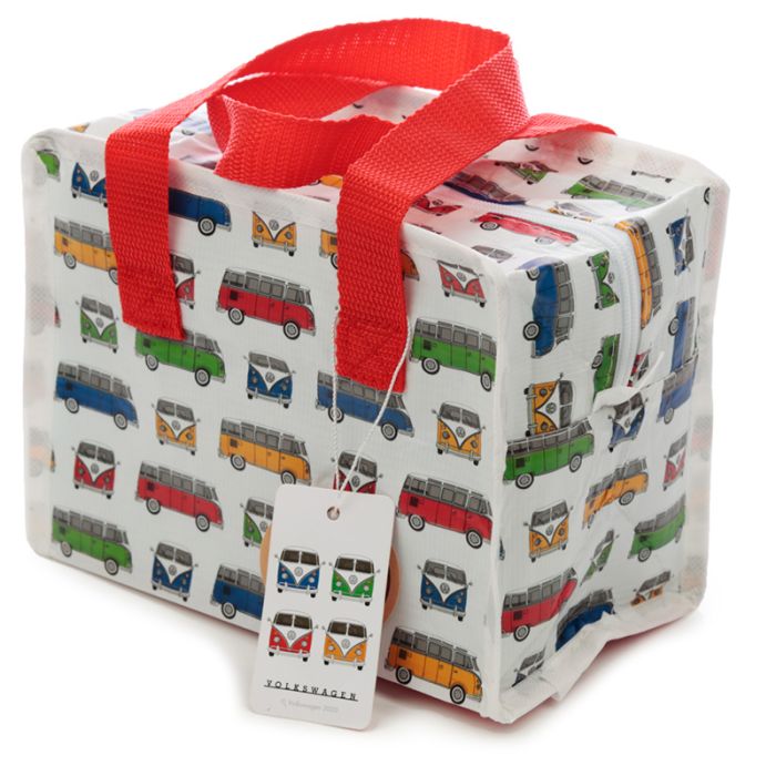 Bolsa para el Almuerzo Caravana Volkswagen Camper VW T1 Roja Pequeña