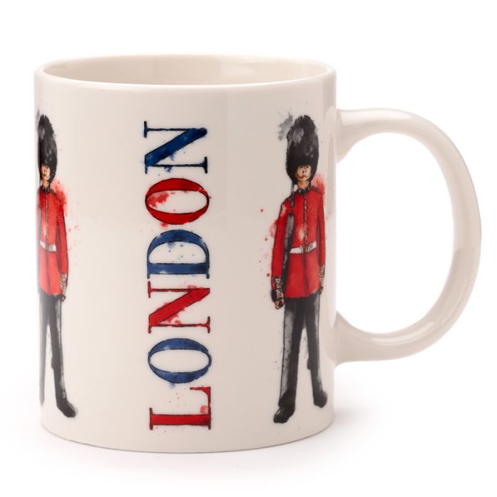 Taza de Porcelana Londres Guardia Real Británica