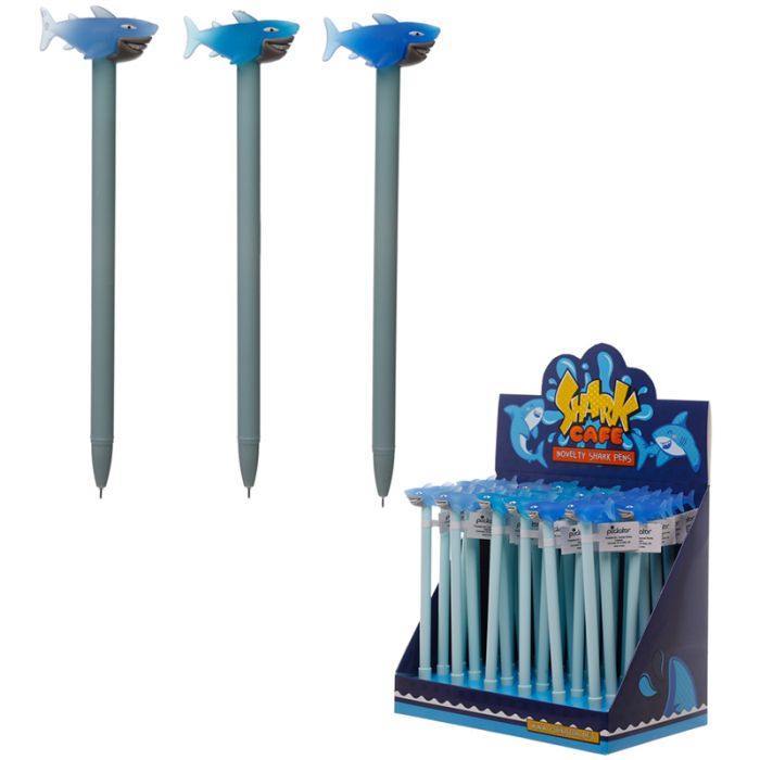 Bolígrafos con Forma Novedad Tiburón Azul