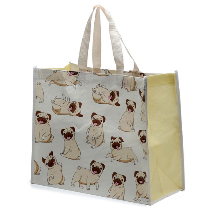 Bolsa de la Compra RPET Perro Pug Carlino
