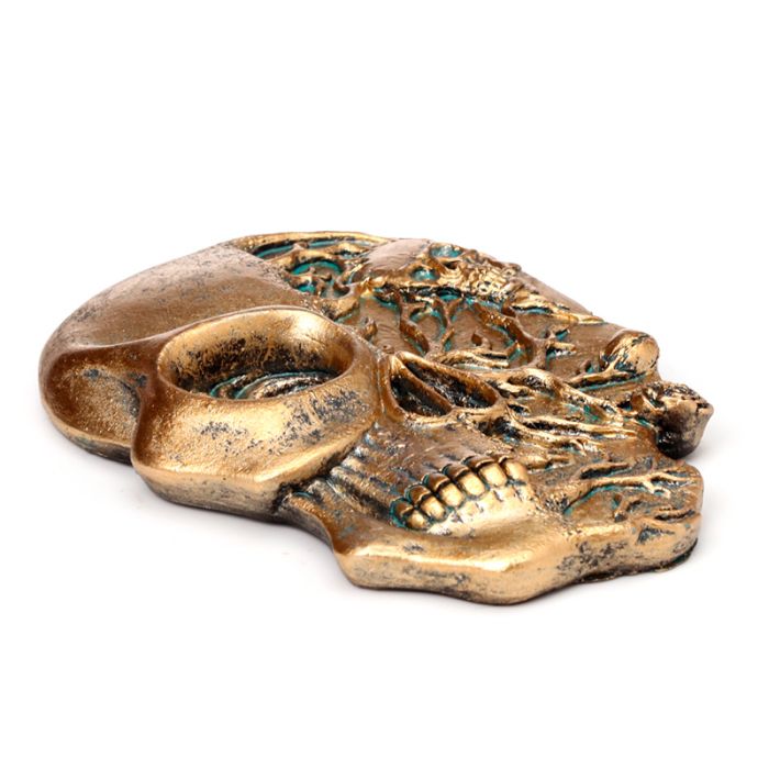 Quemador de Incienso Calavera y Rosas