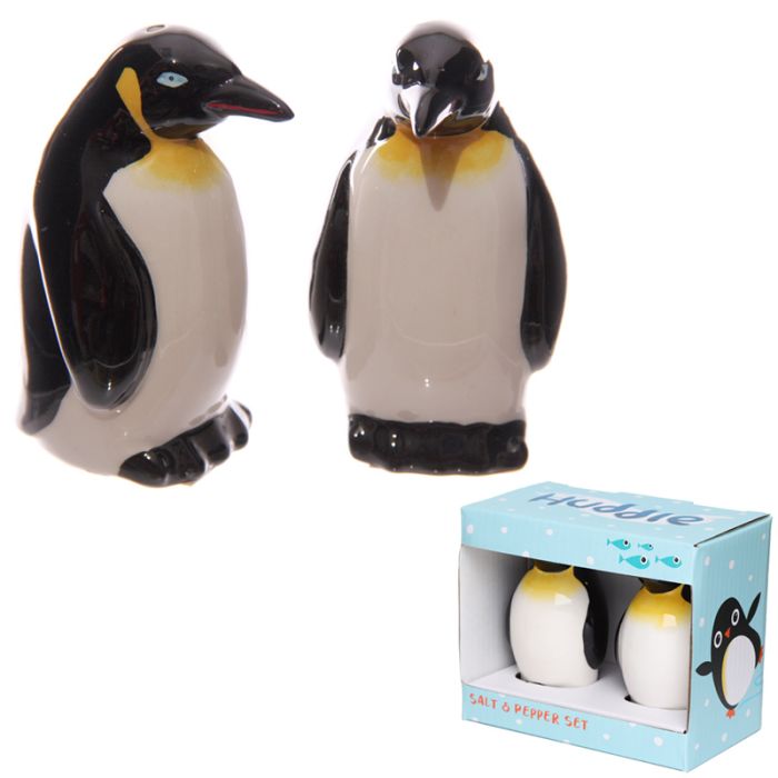 Set de Salero y Pimentero de Cerámica Pingüinos